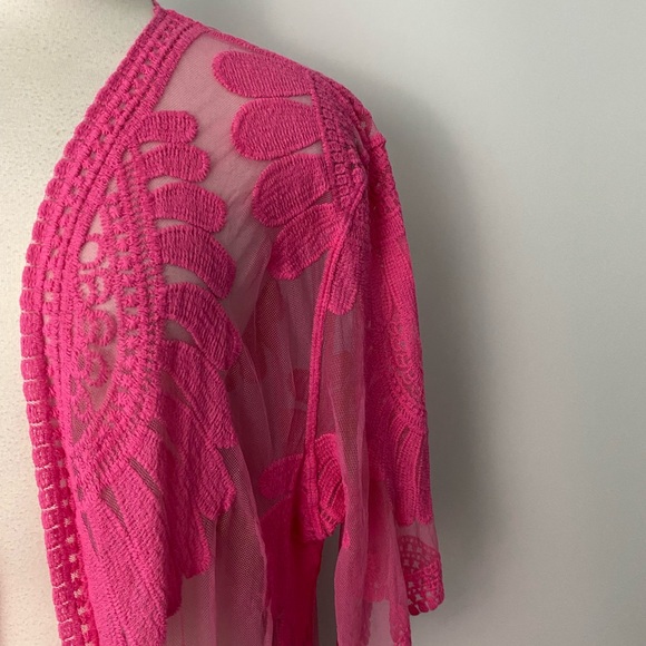 Style Apparel floral embroidered boho cardigan - Picture 4 of 6